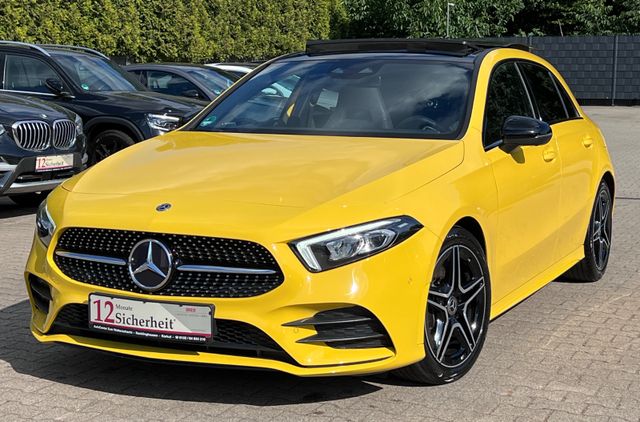 MERCEDES-BENZ A250 AMG LINE 7G-DCT-PANODACH-LEDER-360°CAM-SPUR