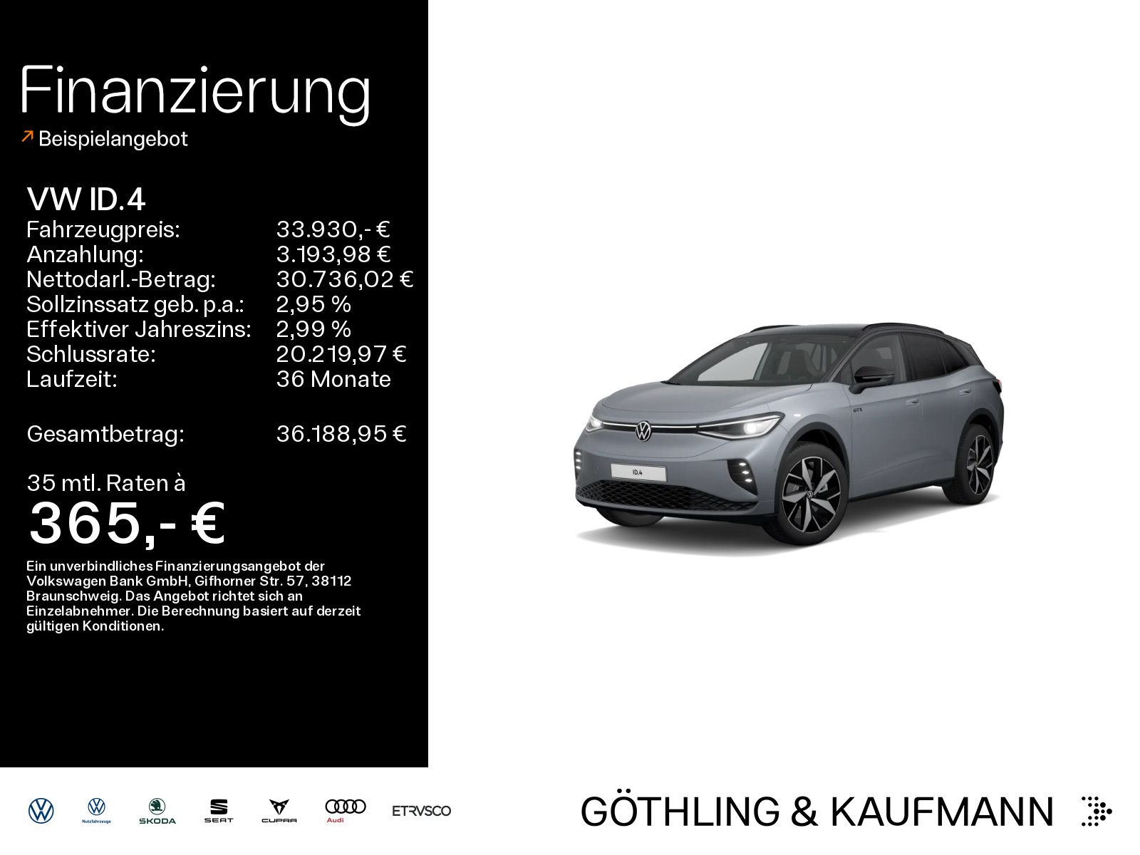 VW ID.4 GTX 4M*NAVI*WP*PANO*360*HUD*EL.HECK*IQ.LIGH