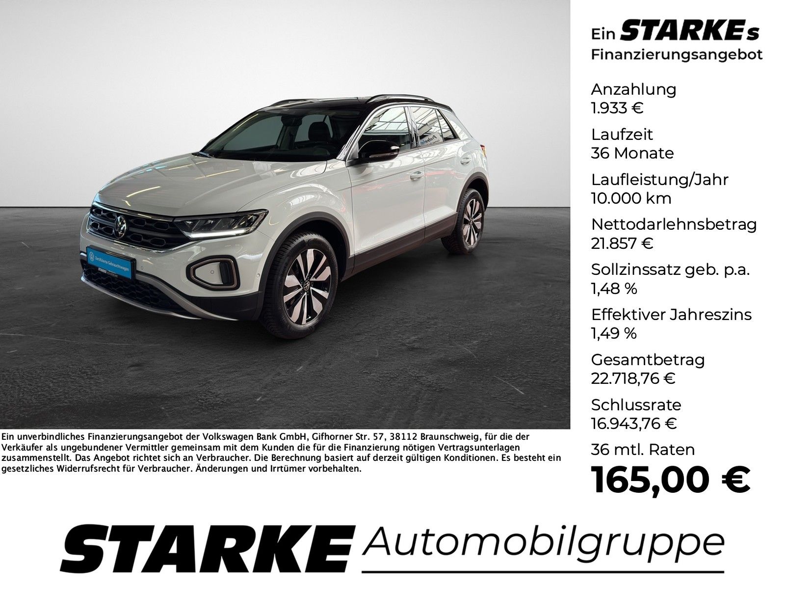 Volkswagen T-Roc 1.0 TSI Goal Navi LED PDC LM Tempo Klima foto 1