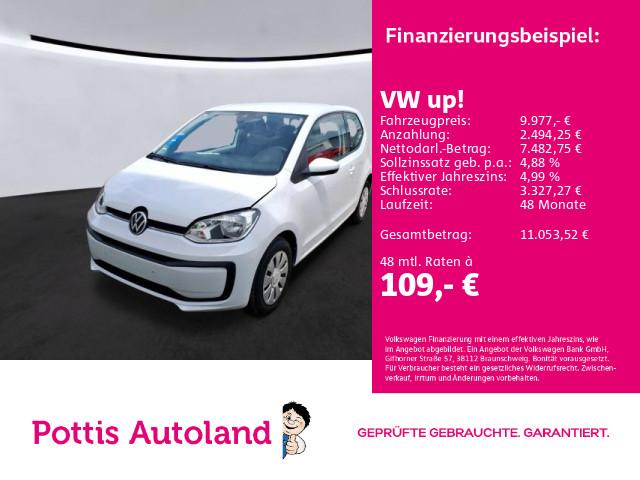 Volkswagen up 10 MPI KAMERA PDC KLIMA BLUETOOTH 2021