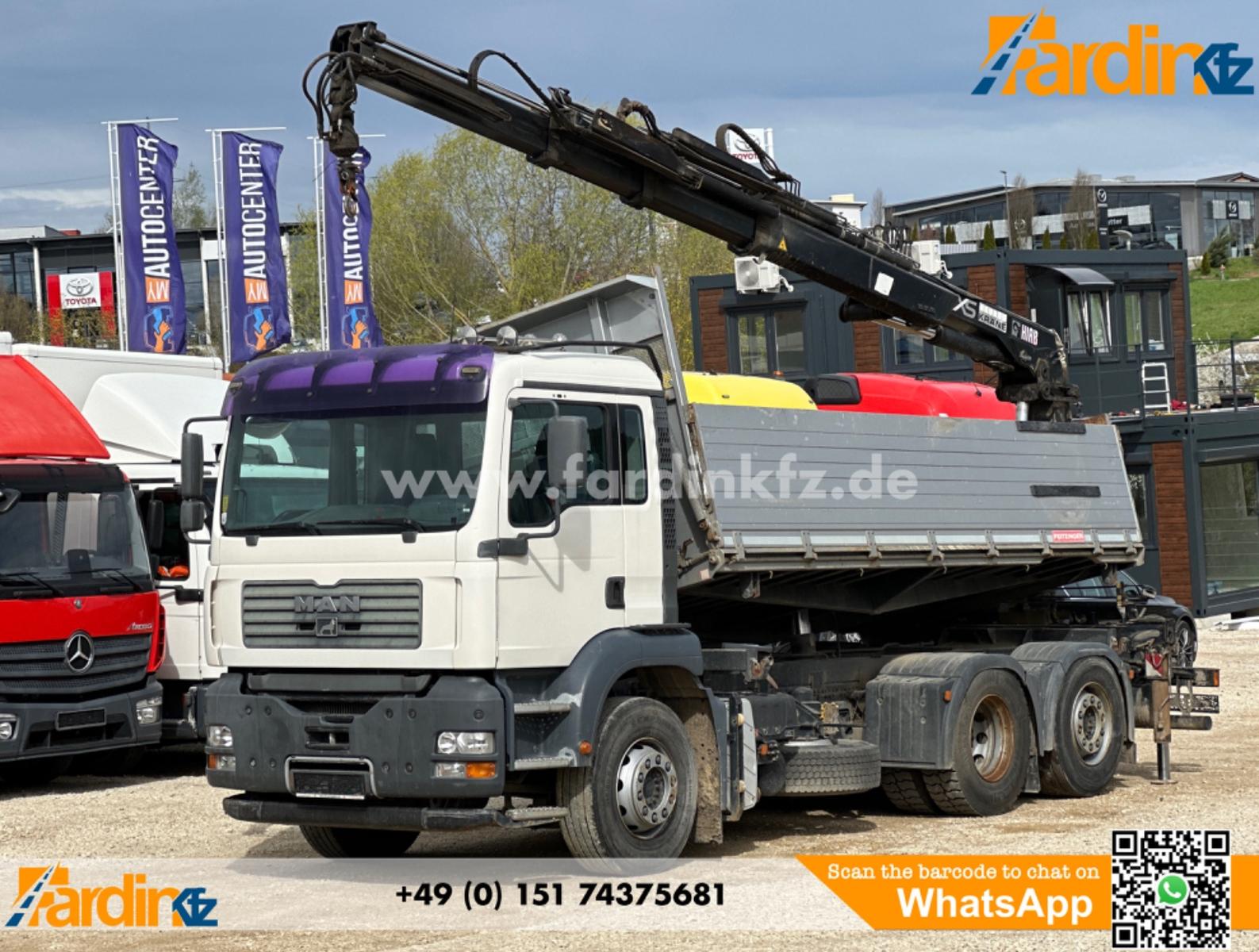 MAN TGA 26.390 * HIAB 166 E-3 * Lenkachse * Greifer