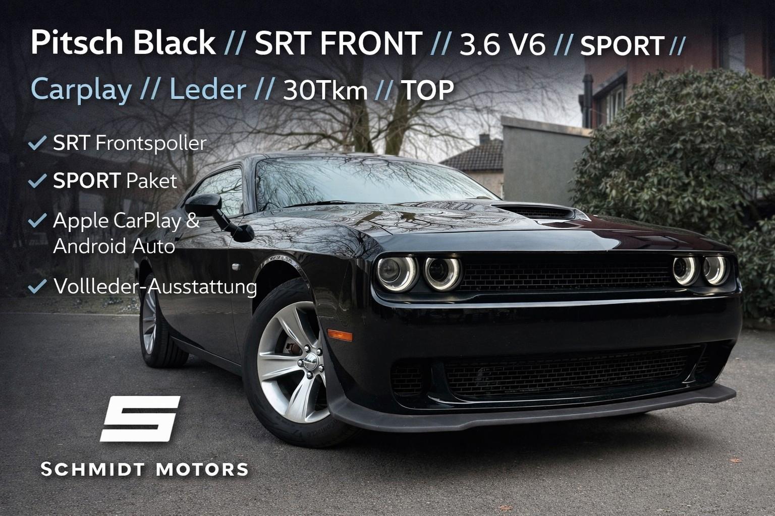 Dodge 3.6*Sport*CarPlay*Blacktop*SRT Front