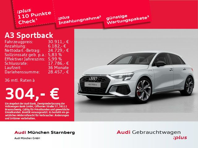 Audi A3 Sportback 45 TFSI e S line S tronic LED Navi+