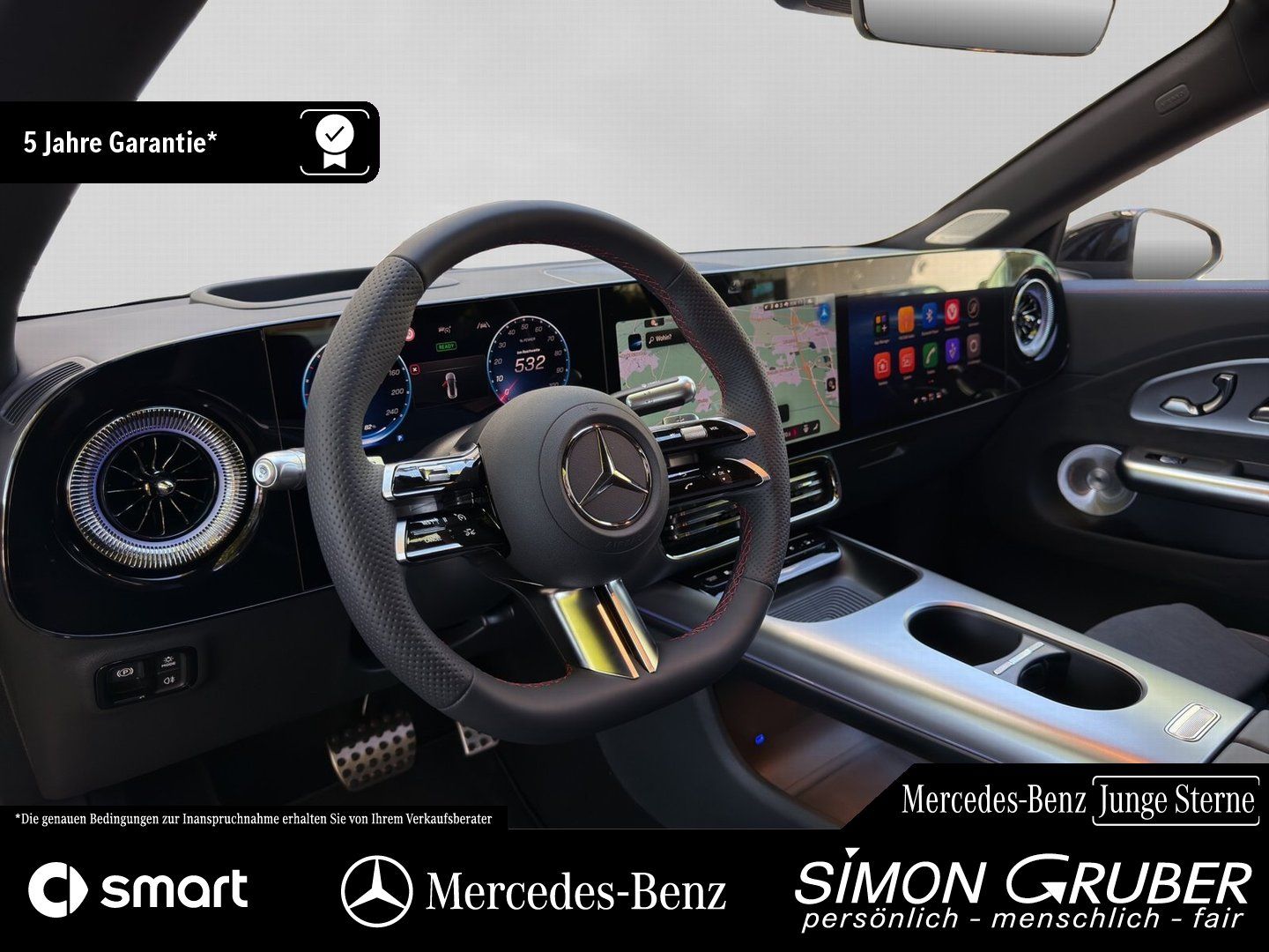 Fahrzeugabbildung Mercedes-Benz CLA 350 4M Shooting Brake AMG Burm Superscreen