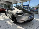 Porsche Cayman 718 GT4 CLUBSPORT*CHRONO*PADM*VTS*SERVICE - silberne Porsche Cayman