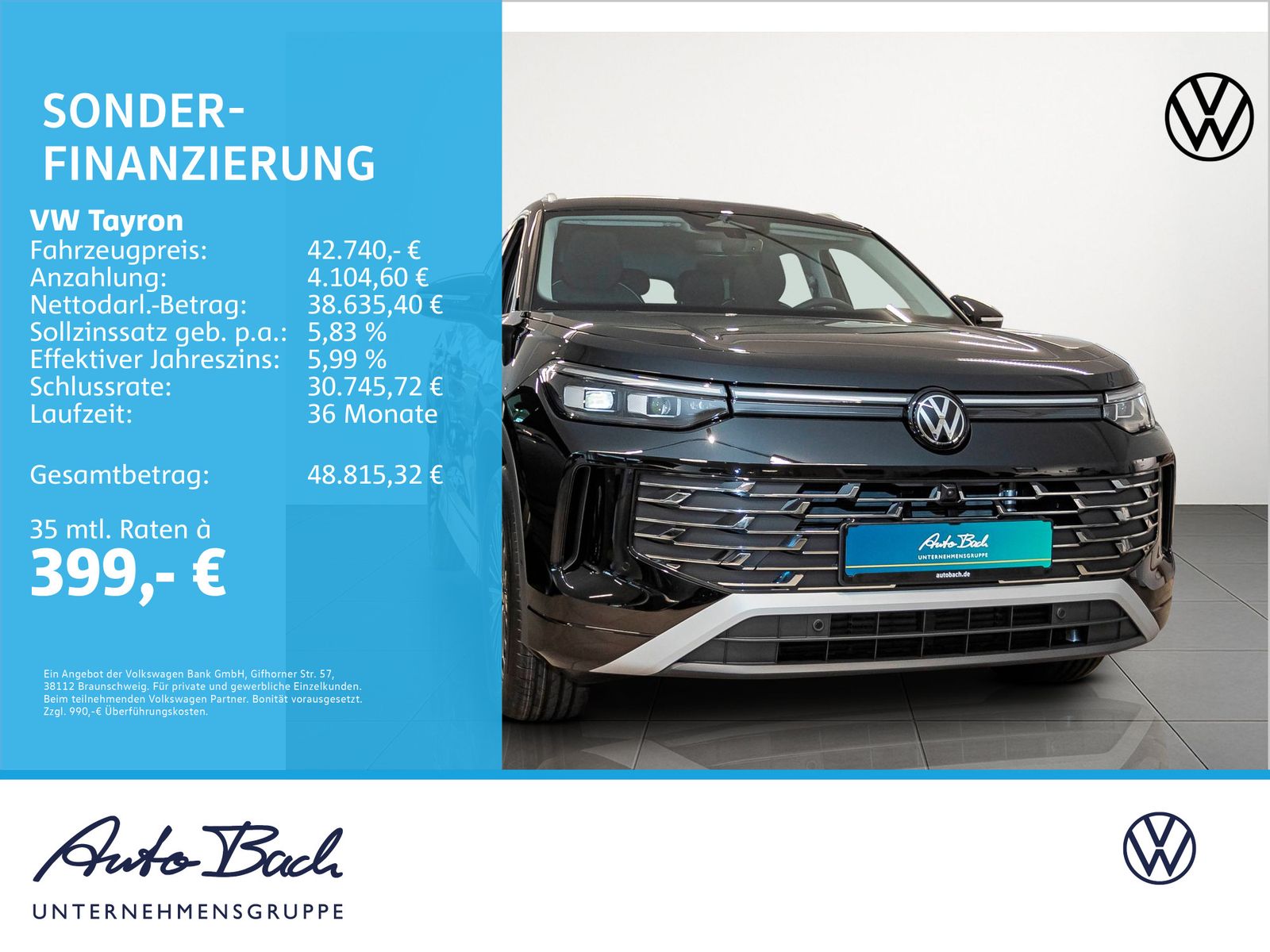 Volkswagen Tayron Elegance 2.0 TDI DSG, AHK, 7-Sitze, Navi, imagem 2
