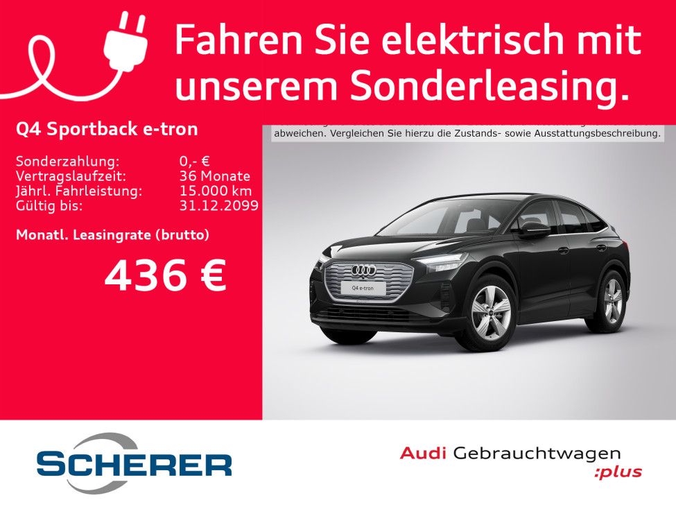 Audi Q4 Sportback 35 e-tron LED CARPLAY ACC EPH+ RFK
