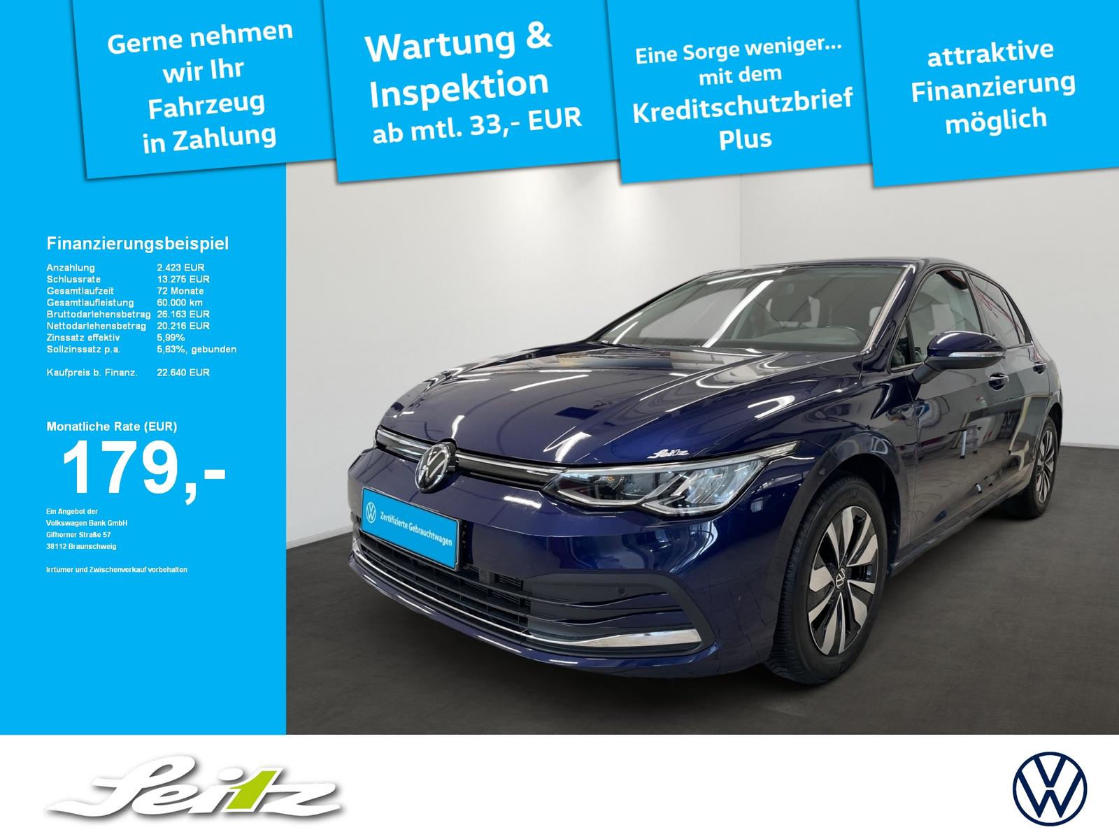 Volkswagen Golf VIII 2.0 TDI Move *AHK*LED*KAMERA*NAVI*