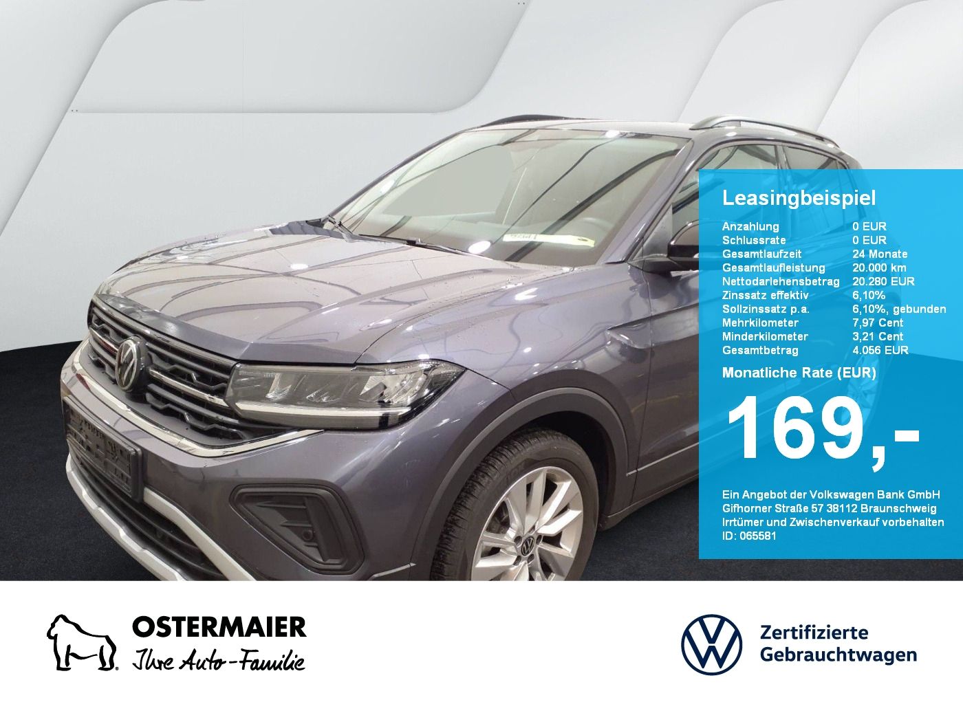 Volkswagen T-Cross GOAL 1.0TSI 95PS ACC.NAVI+VC.2xPDC.LED.A
