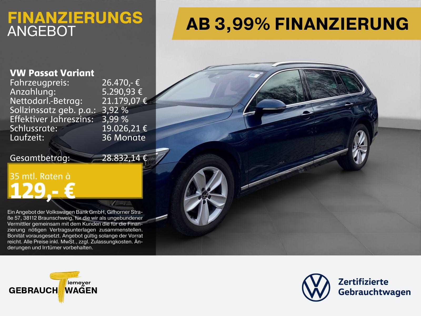 Volkswagen Passat Variant 2.0 TDI DSG ELEGANCE IQ.LIGHT AHK