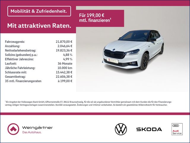 Fabia 1.0 TSI Monte Carlo, LED, Winter plus, Fah