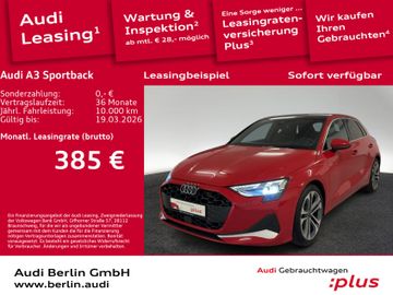 Audi Leasingangebot: Audi A3 Sportback Advanced 30 TFSI S tr. AHK HUD PANO