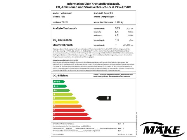 Polo VI Style 1.0 TSI Matrix-LED  ACC  PDCv+h Si