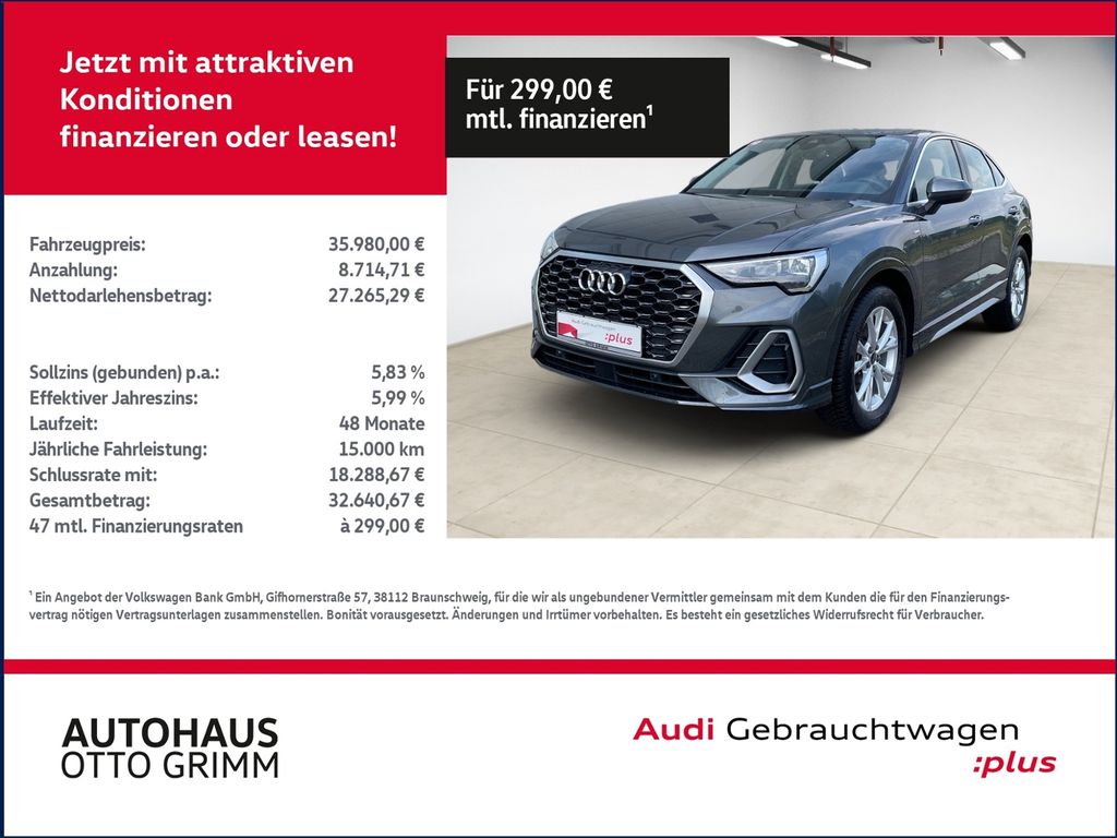 Audi Q3 Sportback 35 TFSI S line KLIMA LED NAVI