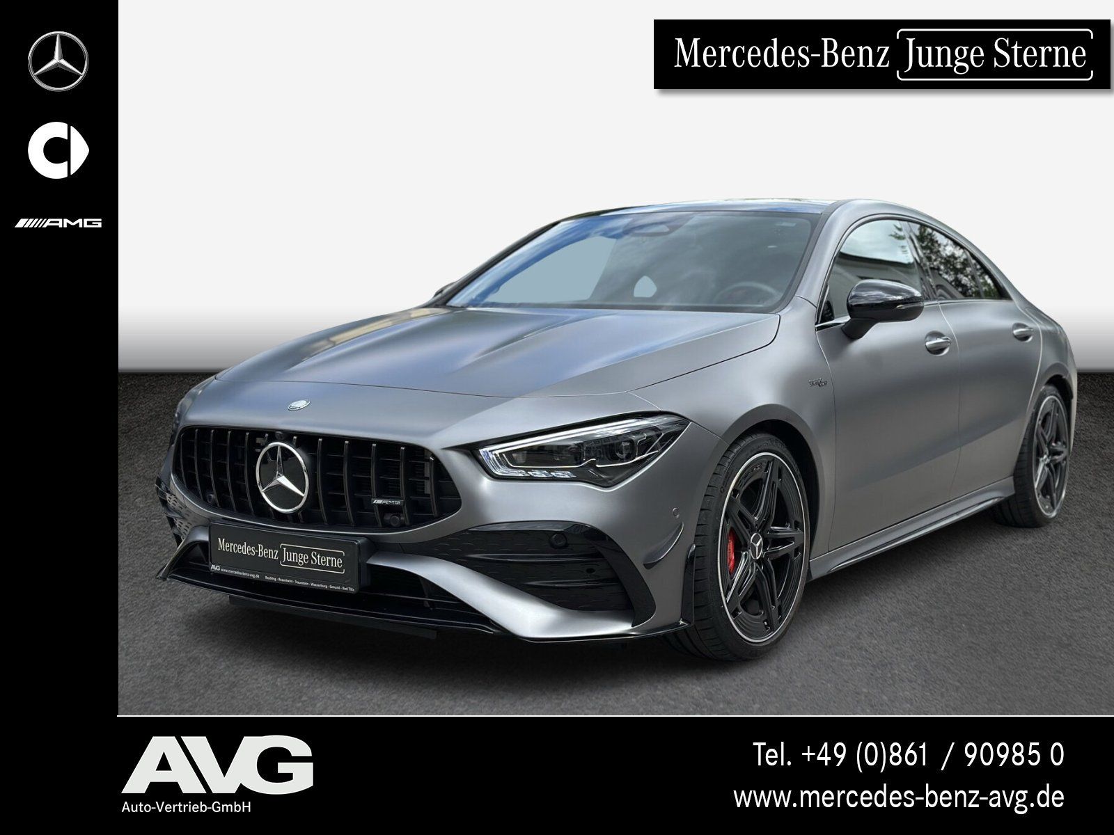 MERCEDES-BENZ AMG CLA 35 4M Coupé Aero-DynP Pano Burm Mattgrau