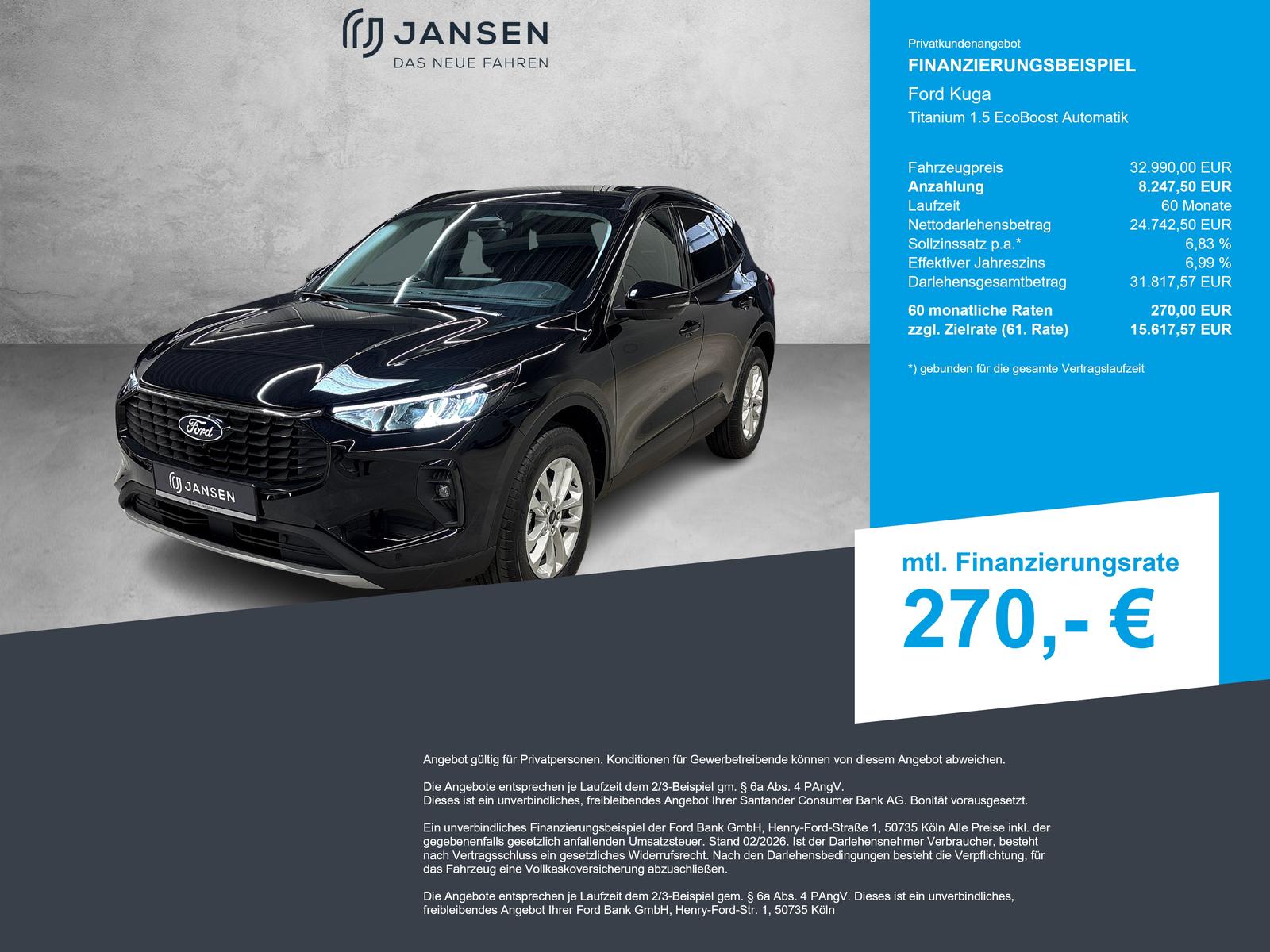 Ford Kuga Titanium 1.5 EcoBoost Automatik