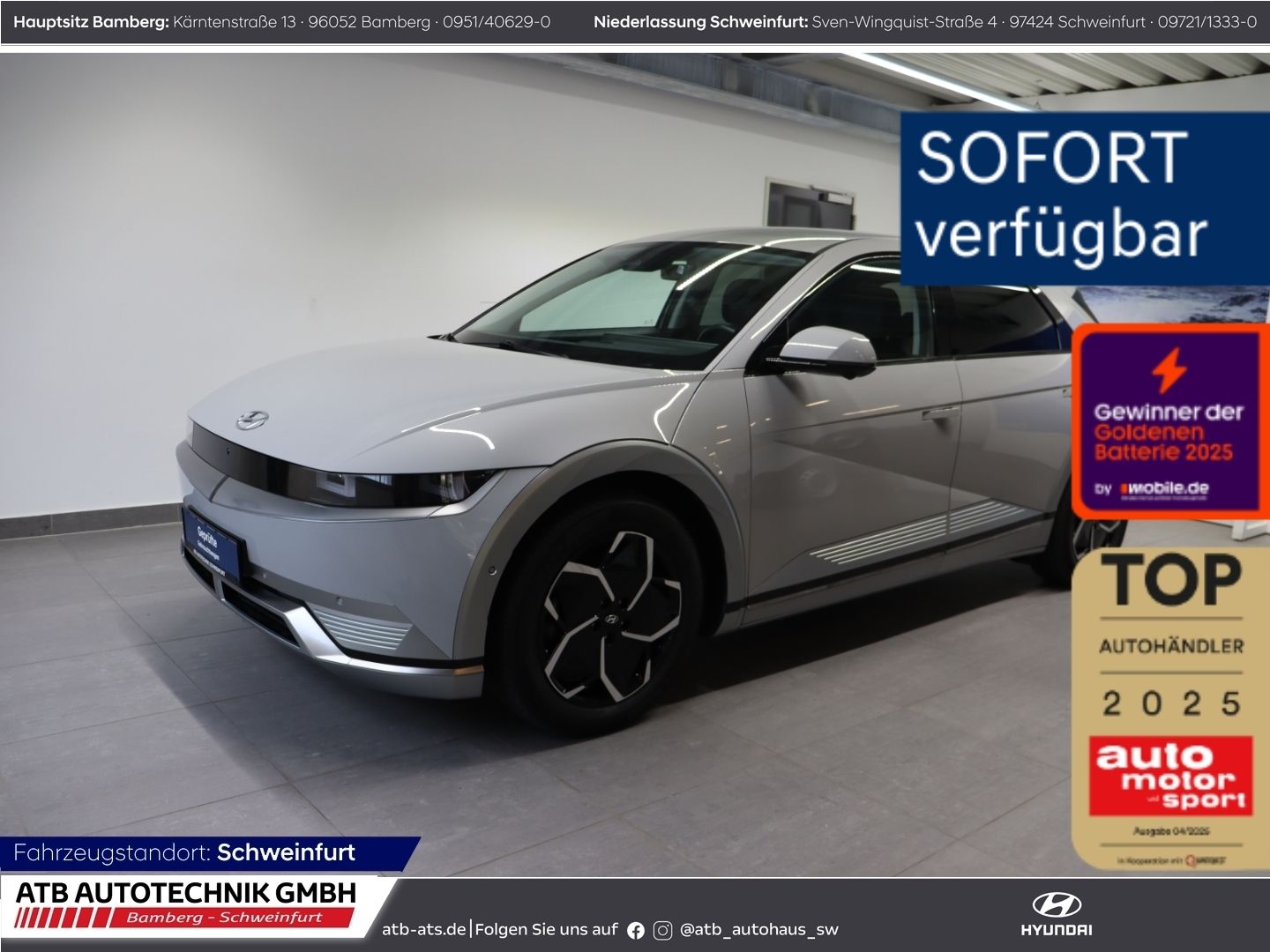 Fahrzeugabbildung Hyundai IONIQ 5 UNIQ 77,4 kWh 2WD 97,7% SOH HUD Navi Sou