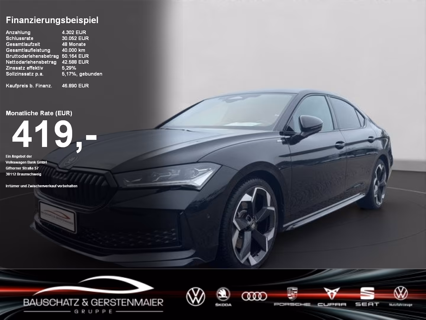 Skoda Superb Sportline 2.0 TDI 142 kW 7-Gang-D