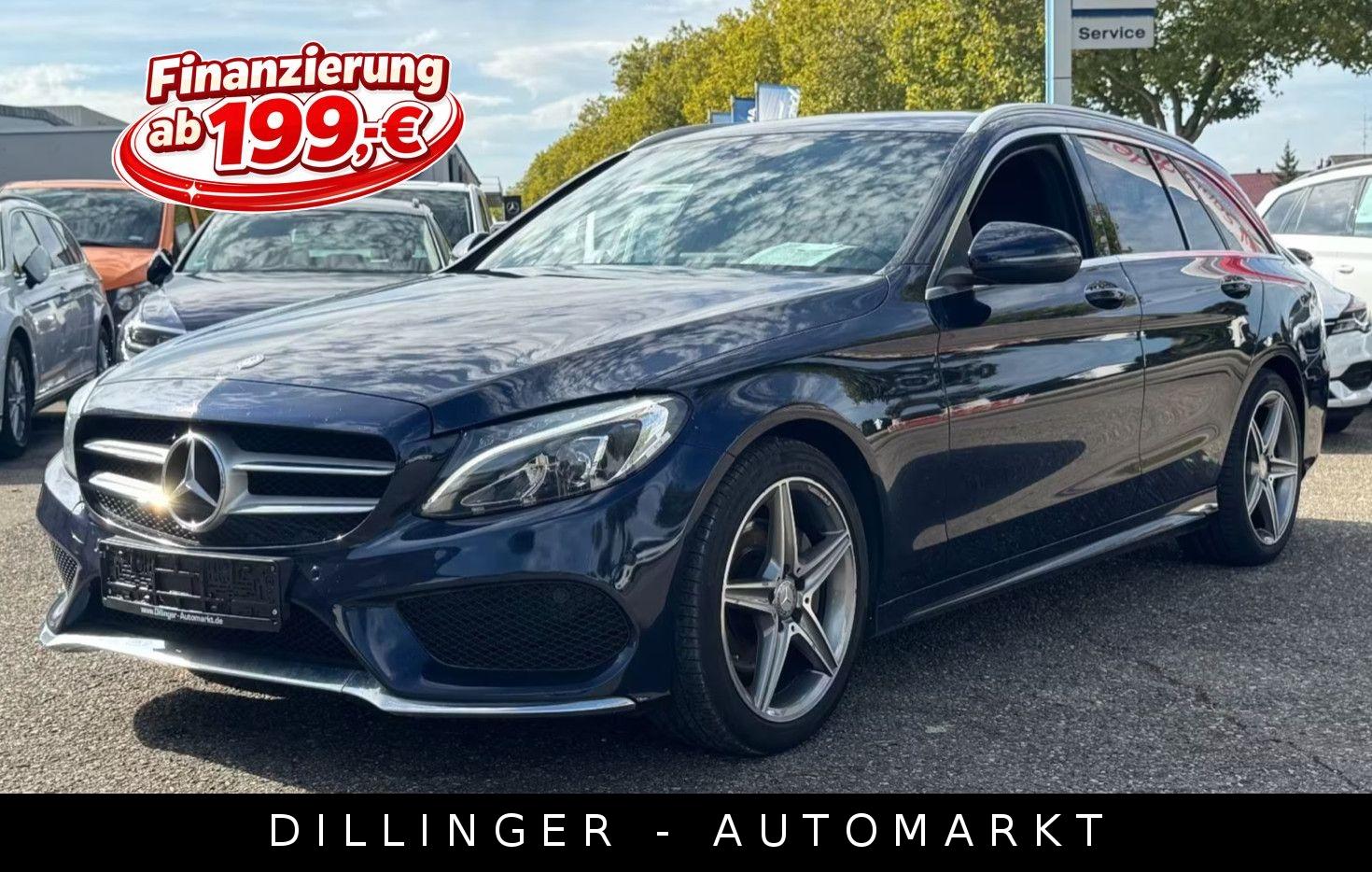 Mercedes-Benz C 220d Automatik AMG LINE LED Nav Temp AHK Leder