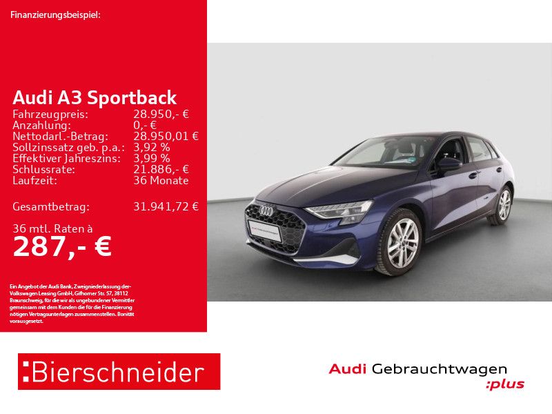 Audi A3 Sportback 35 TFSI LED HuD SONOS CAM ACC imagem 2