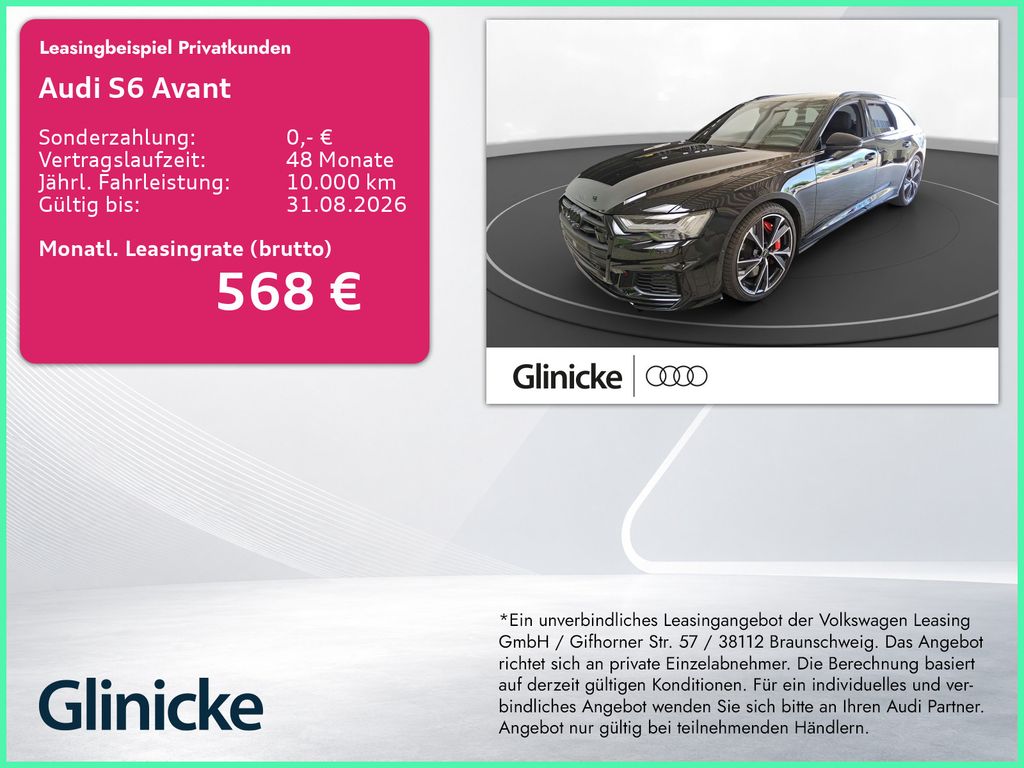 Audi S6 Avant AHK Matrix LM 21" 360° B&O ACC Head-Up