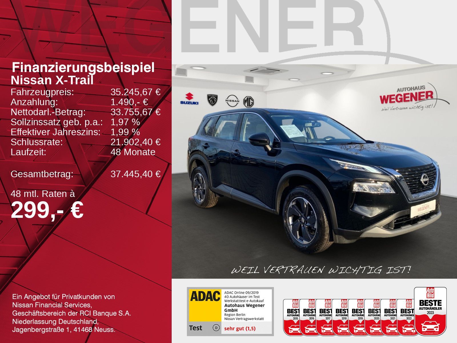 Nissan X-Trail Acenta 1.5 AT - MHEV CarPlay NAVI FAMILI imagem 2
