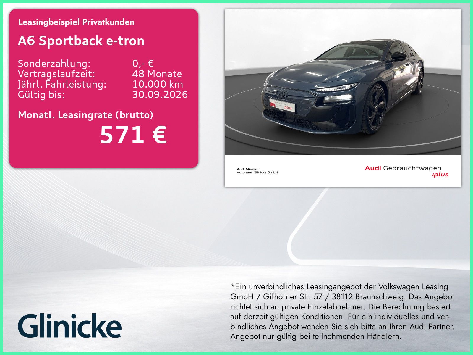Audi A6 Sportback e-tron S line AHK Pano LM 21" 360° 