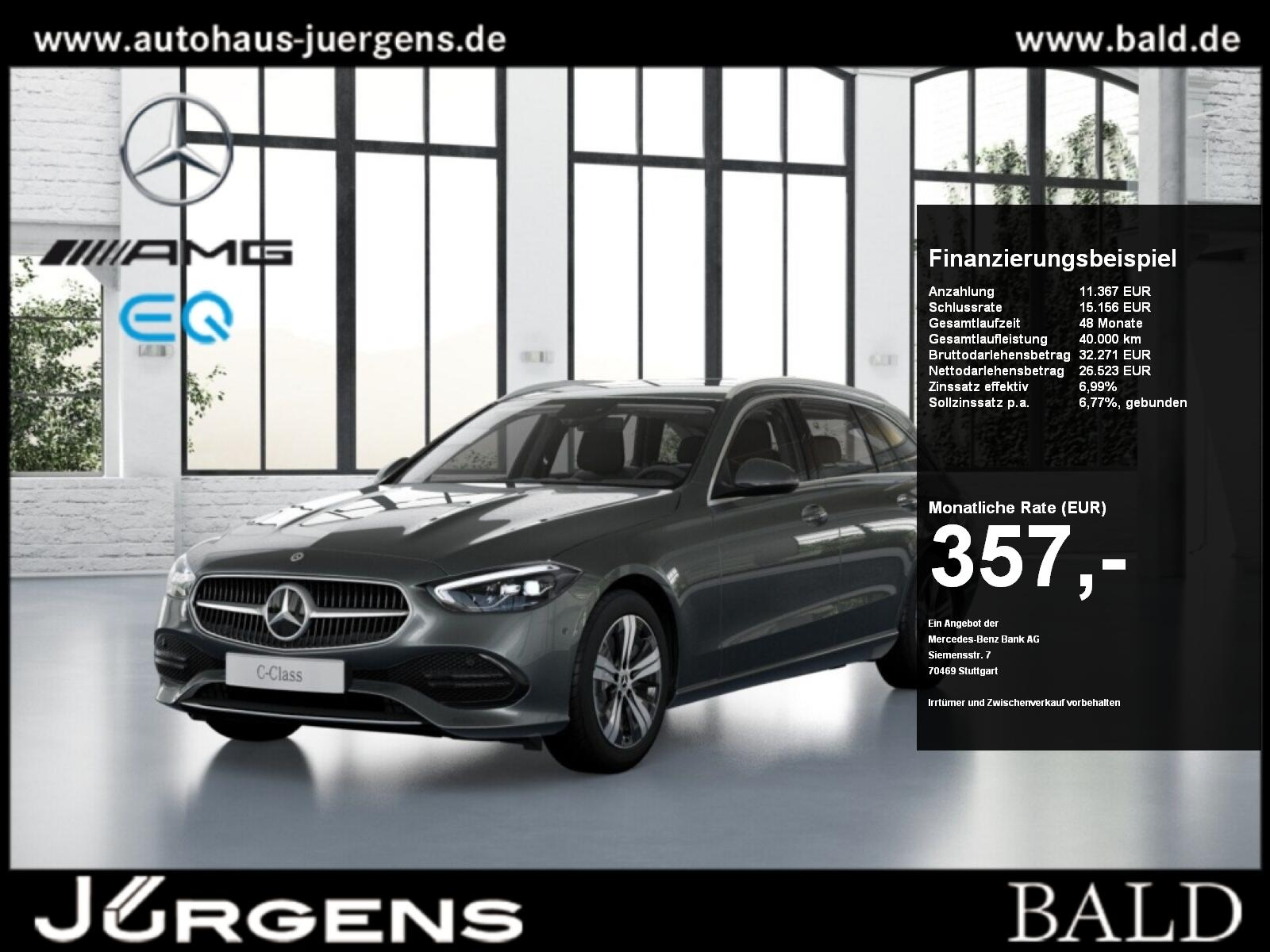 Mercedes-Benz C 200 T-Modell Avantgarde+Ambiente+Stdhz+Cam+LED