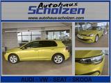 Volkswagen Golf VIII 2.0 TDI Life SHZ AHK APP NAVI LED MFL - Volkswagen Golf mit Diesel-Antrieb: Gelb, Ambiente-Beleuchtung, Limousine