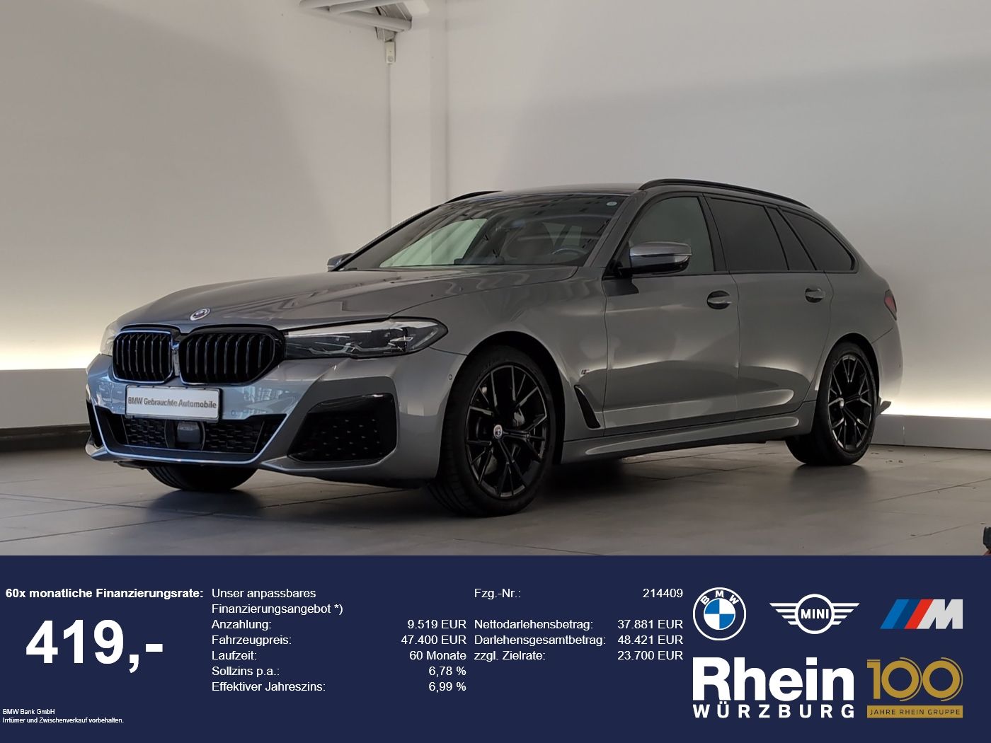 BMW 540i xDrive Touring M Sport Navi/LED/AHK Navi/LE