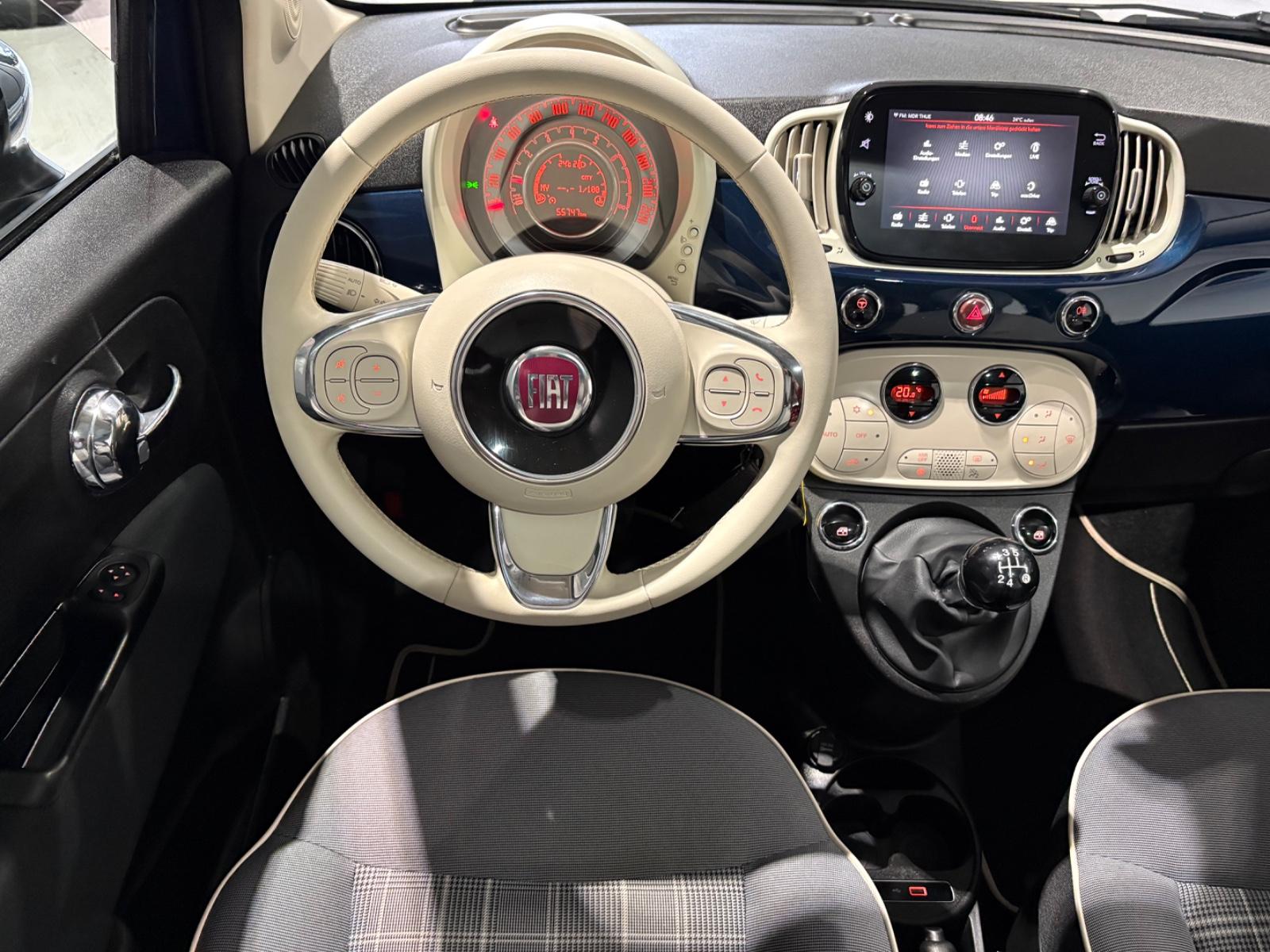Fiat 500 Lounge*Klimaaut.*Glasdach*, миниатюра 11