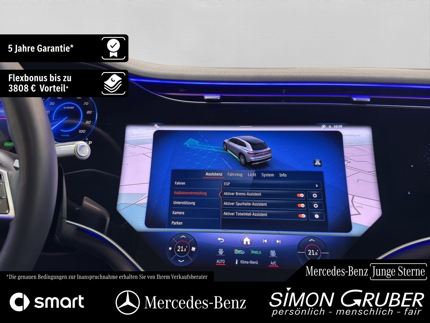 Fahrzeugabbildung Mercedes-Benz EQS 450 4M SUV Pano Hyper AHK Mod 2026 118kwh