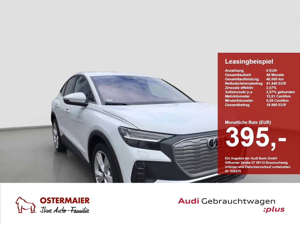 Audi Q4 Sportback e-tron 45 286PS WÄRMEPUMPE.MATRIX.H