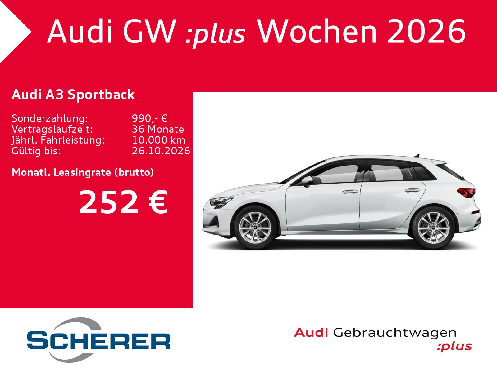 Audi A3 Sportback advanced TFSI S tronic LED SONOS RF, миниатюра 6