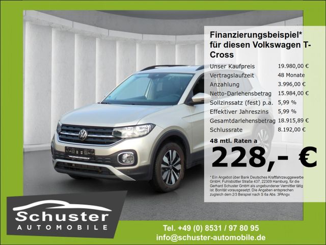 Volkswagen T-Cross MOVE 1.0TSI*DSG ACC Navi digCock VKZ-Erk