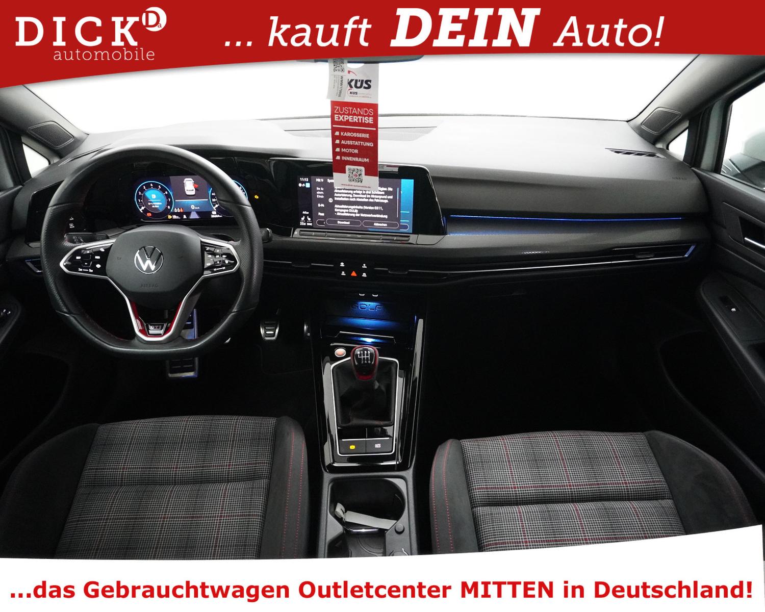 Volkswagen Golf VIII 2.0 TSI GTI >IQ LED+VIRTU+KAM+NAVI+SHZ, миниатюра 9