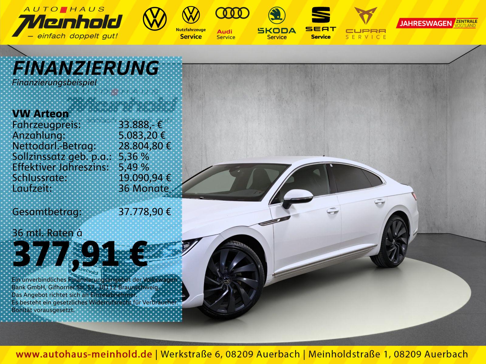 Volkswagen Arteon 2.0 TSI DSG R-Line, Leder, DCC, Kamera