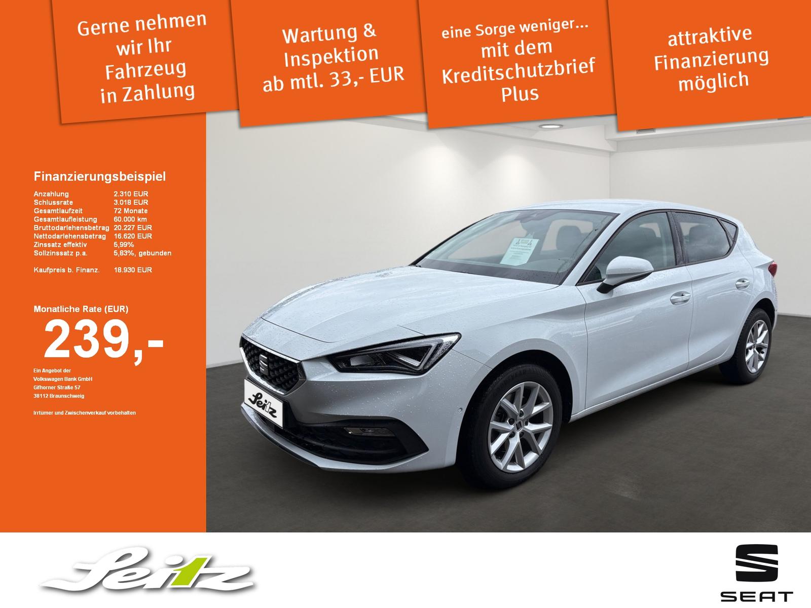 Seat Leon 1.5 TSI Style *LED*KAMERA*NAVI*