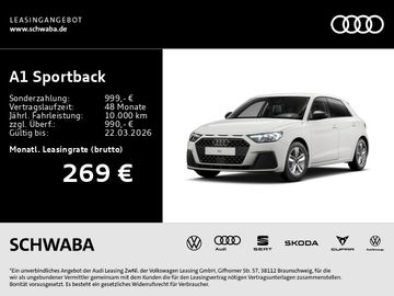 Audi Leasingangebot: Audi A1 Sportback 25 TFSI S tronic *KLIMA*LED*RKAM*
