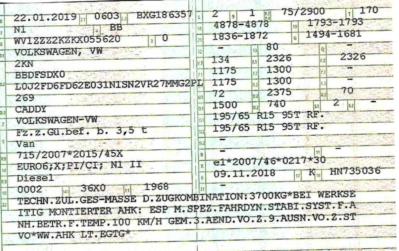 Volkswagen Caddy Kasten Lang 19% MWSt *DSG *Klima *Tempomat