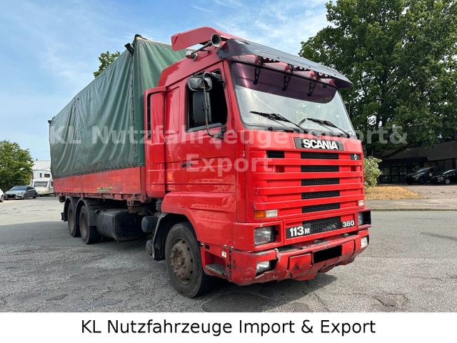 Scania 113 M 380/360/400 /Pritsche Plane / 6X4