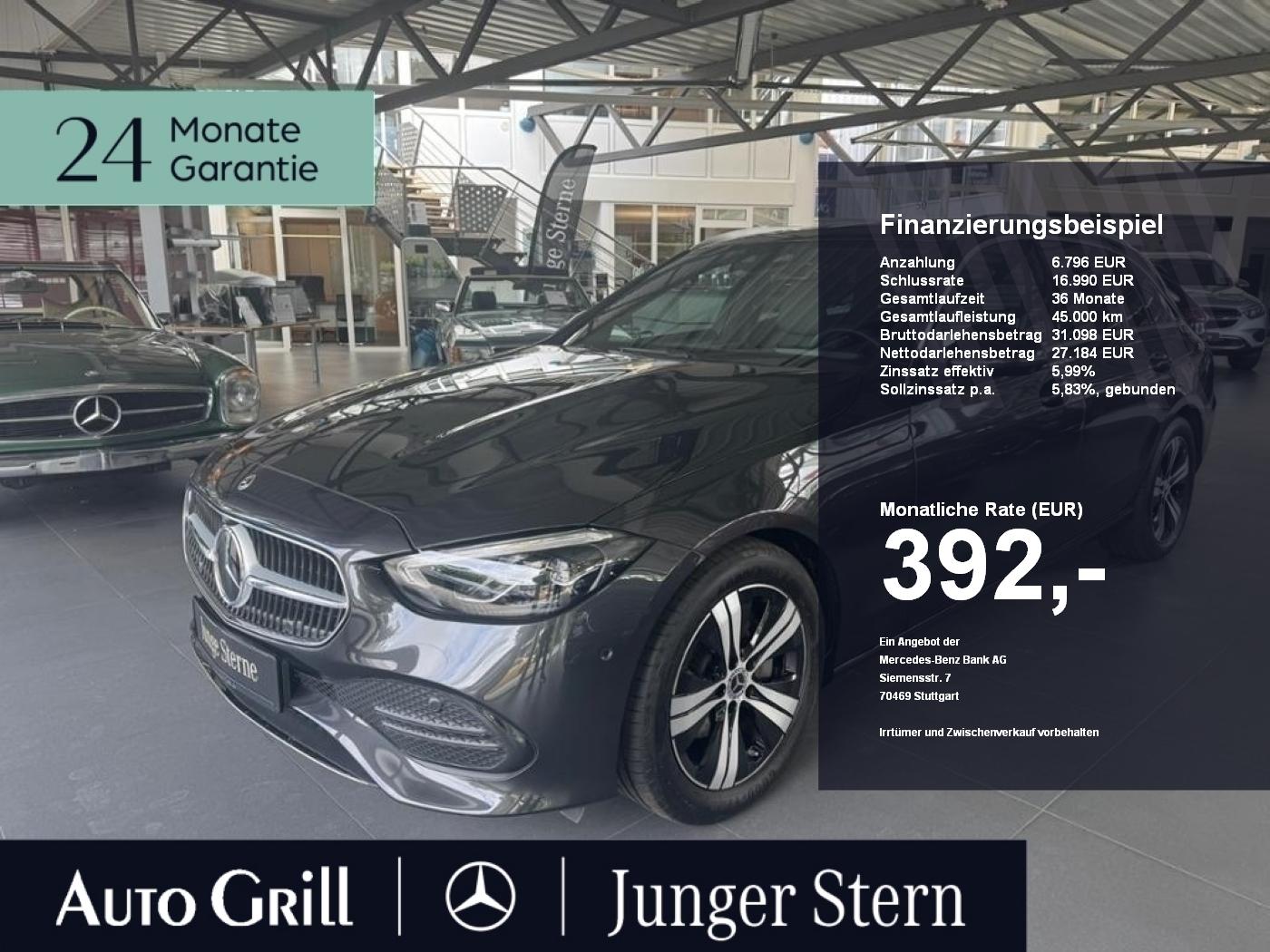 Mercedes-Benz C 180 T Avantgade FahrassPlus Distr 360 Lenkhzg