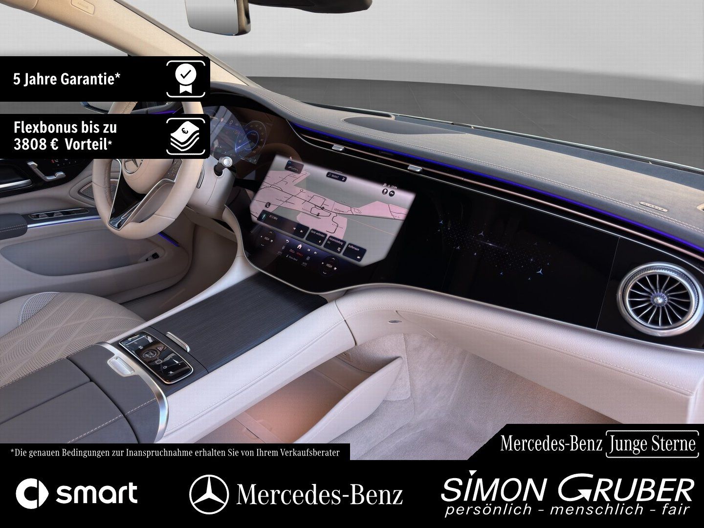 Fahrzeugabbildung Mercedes-Benz EQS 450 4M AMG Massage Sitzklima Nappa Mod 2026!