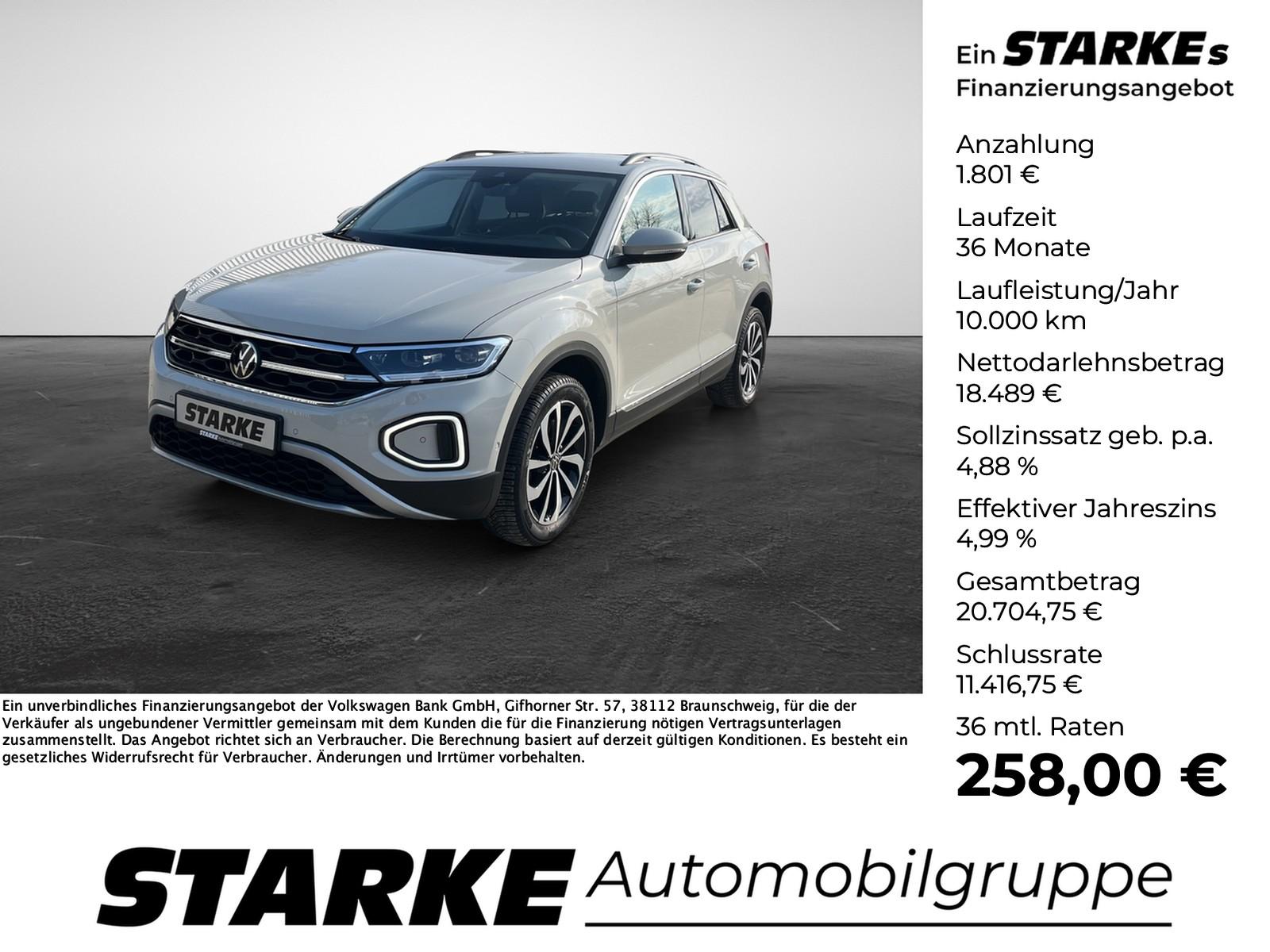 Volkswagen T-Roc  1.0 TSI Style  AHK Navi LED Kamera PDC LM