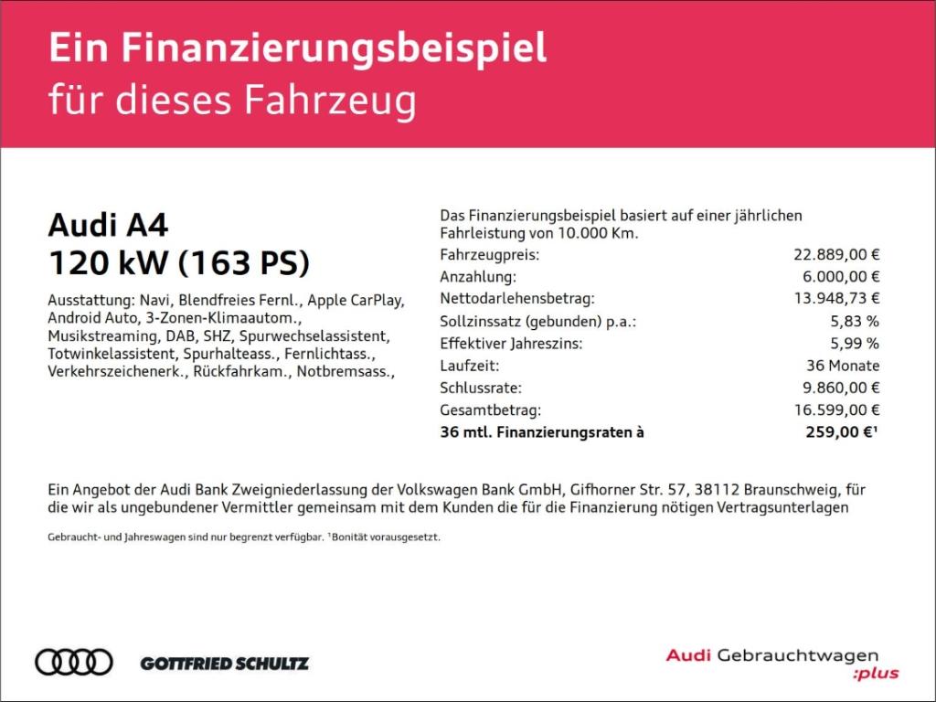 Audi A4 Avant 35 TDI ACC KAMERA DAB, миниатюра 11