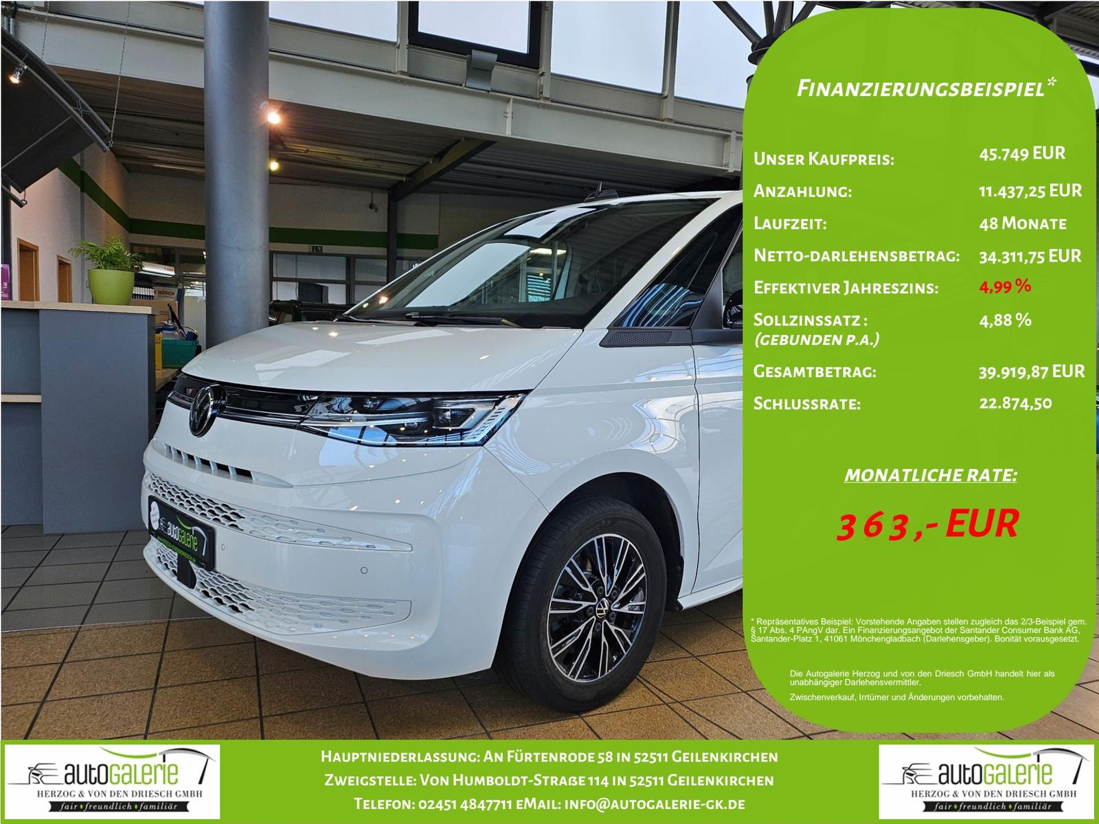 Volkswagen Multivan 2,0 TSI OPF LÜ Life