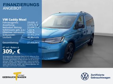 Volkswagen Caddy Maxi 2.0 TDI STYLE 7 Sitze Navi AHK PDC KA