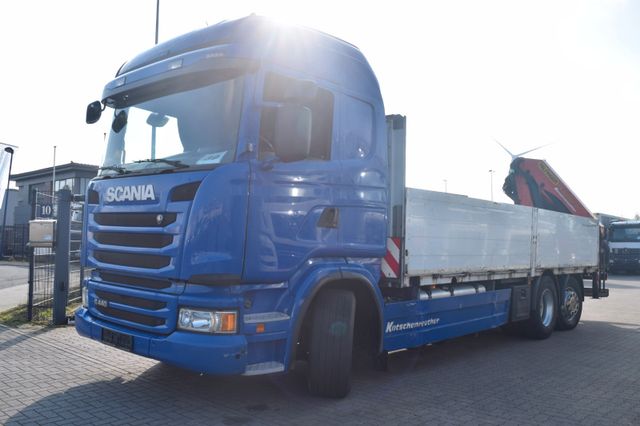 Scania R440 6x2 Baustoff Palfinger 22002EH-C Container