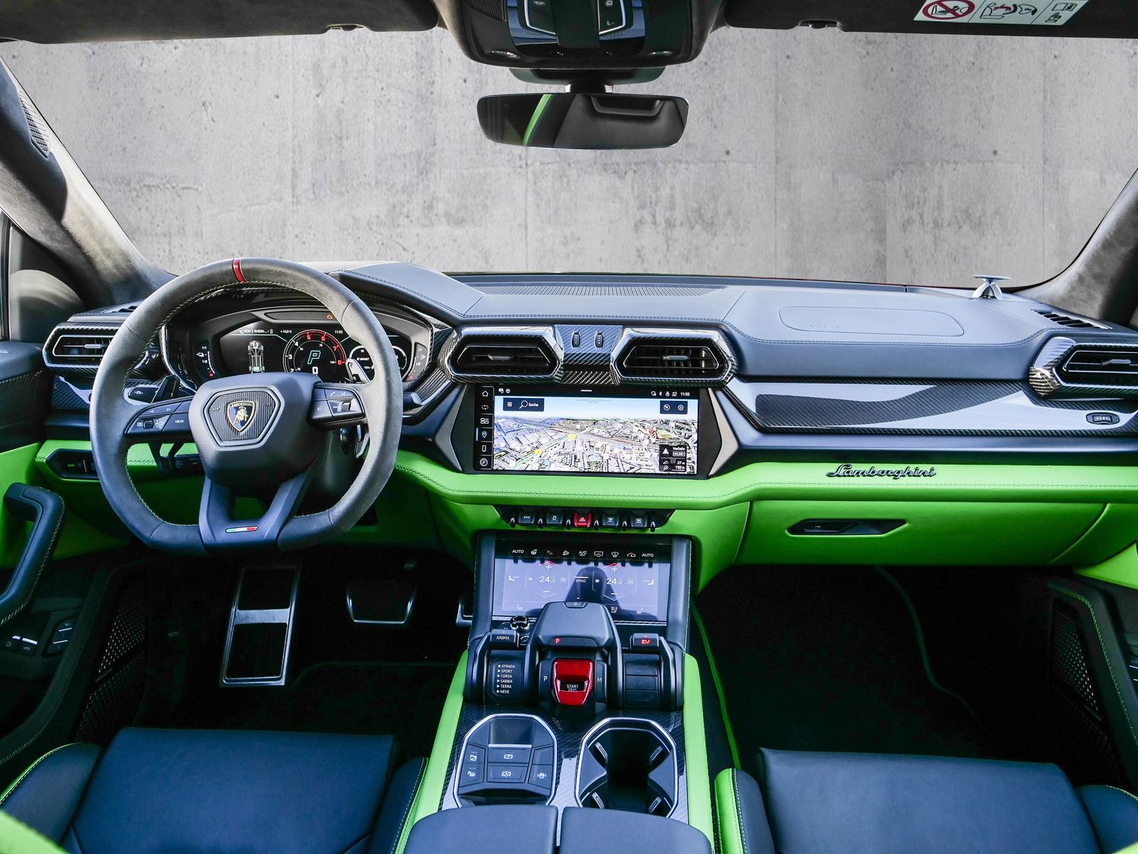 Lamborghini Urus SE Verde Selvans, Big Interior Carbon Pack foto 7