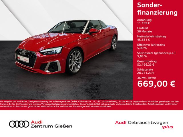 Audi A5 Cabriolet 35 TDI S line B&O AHK Matrix-LED Na